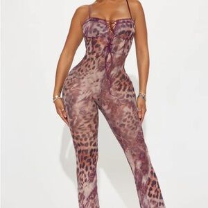 Leopard Print Jumpsuit